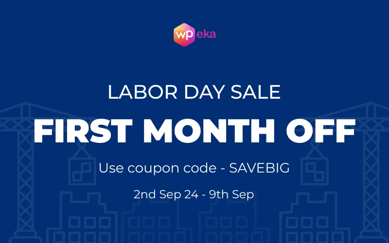 WPeka Labor day sale banner for blog