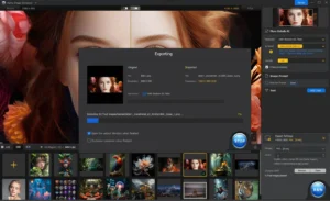 Exporting user interface of Aiarty