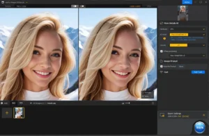 More detail UI of Aiarty image enhancer, image enhance software