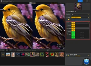 Upscaling UI of Aiarty - AI Image Enhancer, aiarty image enhancer full version, image enhance software