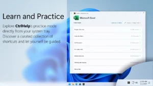 CtrlHelp provides users practice and learn feature