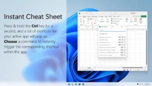 CtrlHelp keyboard shortcuts software gives access to instant cheat sheet