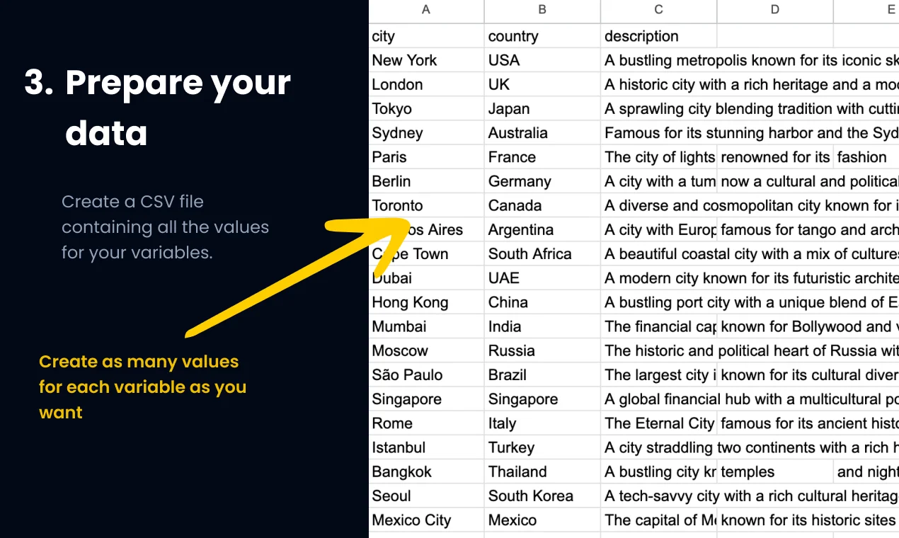 How To Use Spin Press Step 3 - Prepare Your Data
