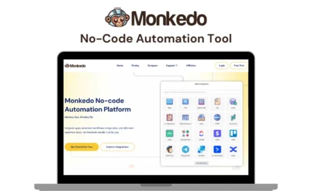Monkedo No Code Automation Tool Feature Image Annual Deal