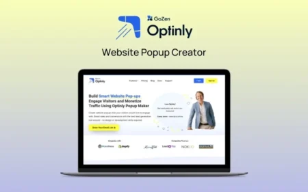 Optinly Website Popup Creator Lifetime deal Feature Image