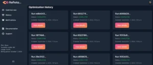 Refleta image optimization history