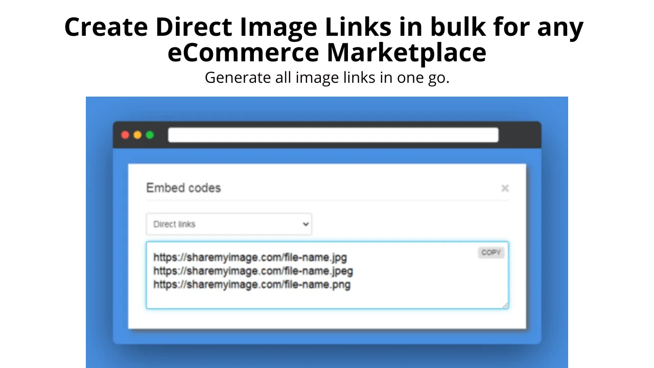 ShareMyImage Image Hosting - Create Bulk Image Links