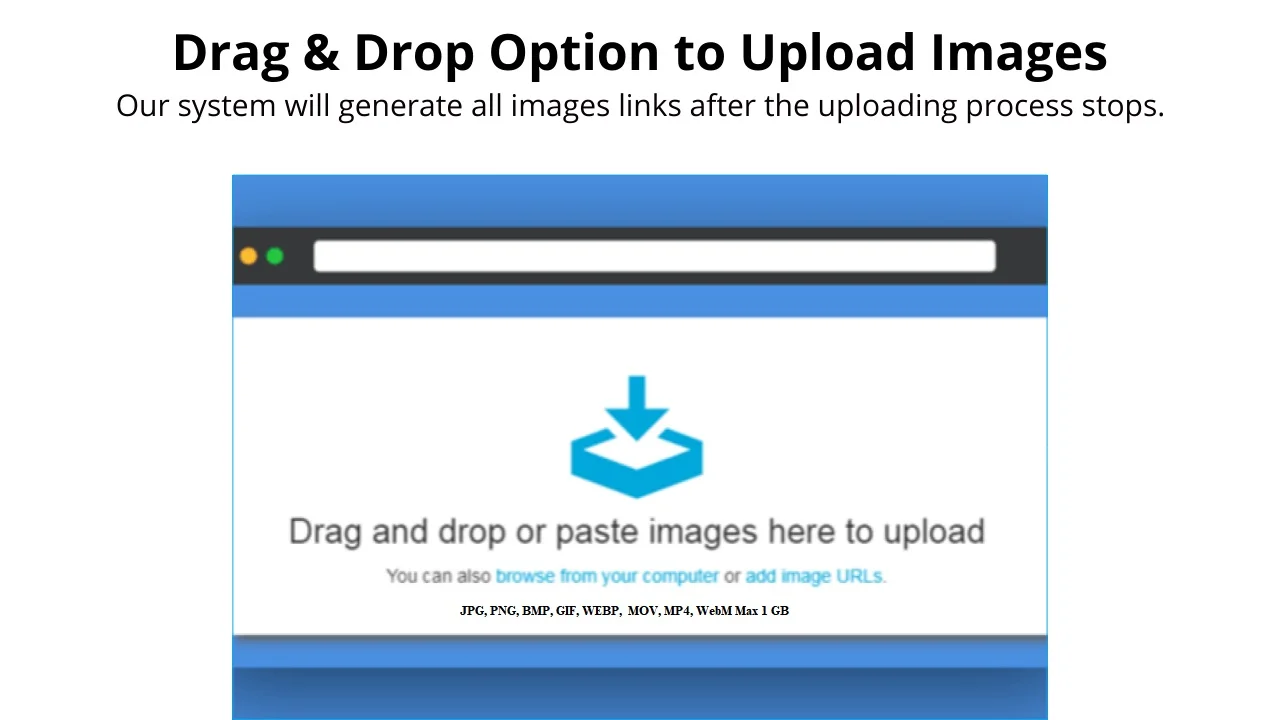 ShareMyImage Drag And Drop Feature Of Image Hosting