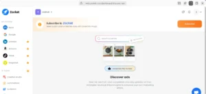 Zocket Discover Ads Feature