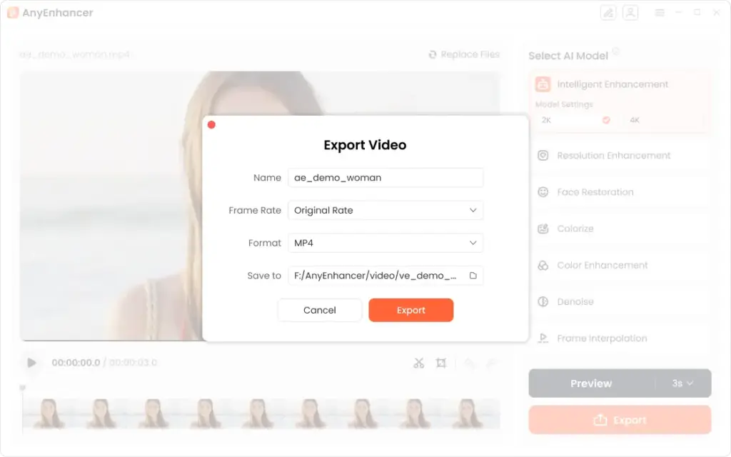 export your edited videos