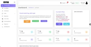 Netcapz - AI SMS Marketing tool Dashboard