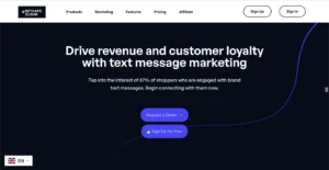 Netcapz - AI SMS Marketing Platform - Homepage