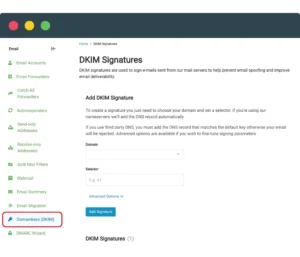 DKIM Signatures In BuzzEmailHost