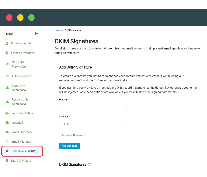 DKIM Signatures