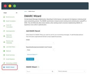 DMARC Wizard In BuzzEmailHost