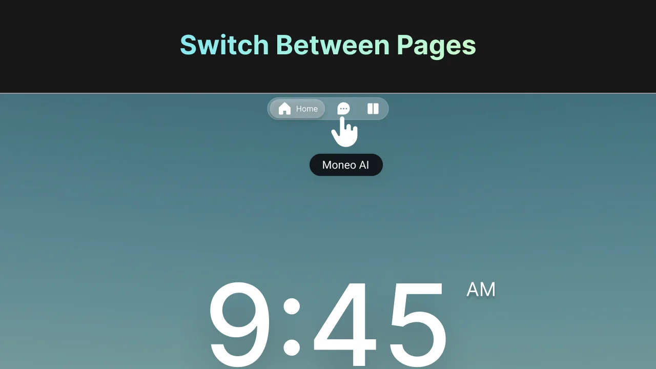 Moneo-AI-Switch-Between-Pages