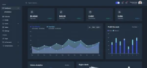NotJustVPN Cyber Security Software Dashboard UI
