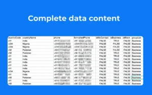Receive complete data content feature