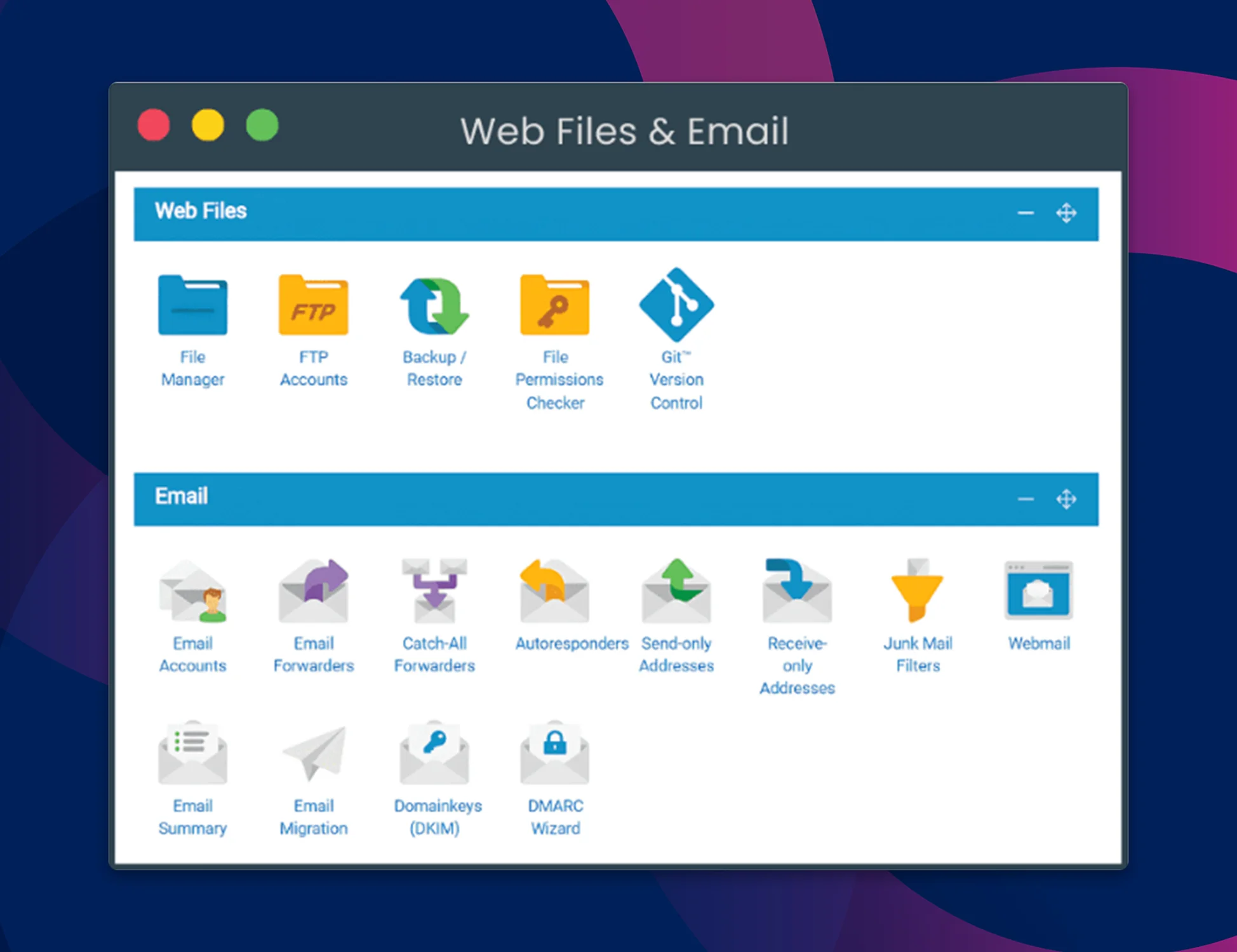 Web Files and Email Features of WPHoster By Hostverge