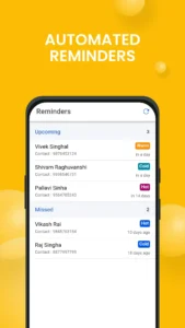 Automated Reminders Interface for Sales ABL - Leads Management App