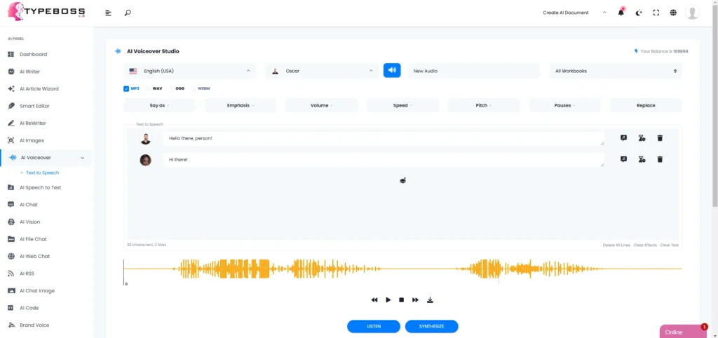 AI Text To Speech Preview Image