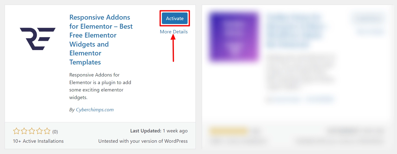 activate the plugin step