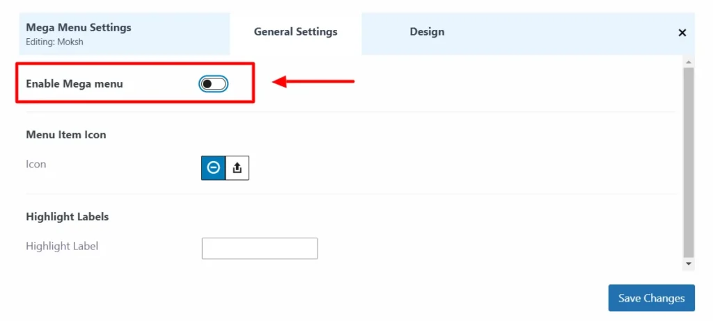 Mega Menu Feature of cyberchimps Responsive platform