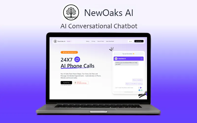 NewOaks AI - AI Conversational Chatbot Preview Image