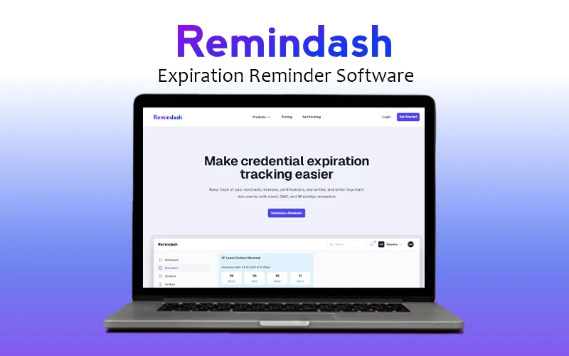 Remindash - Expiration Reminder Lifetime Deal Feature Image