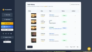TranslateMom Track Activity Feature, audio video translation software best video translator app