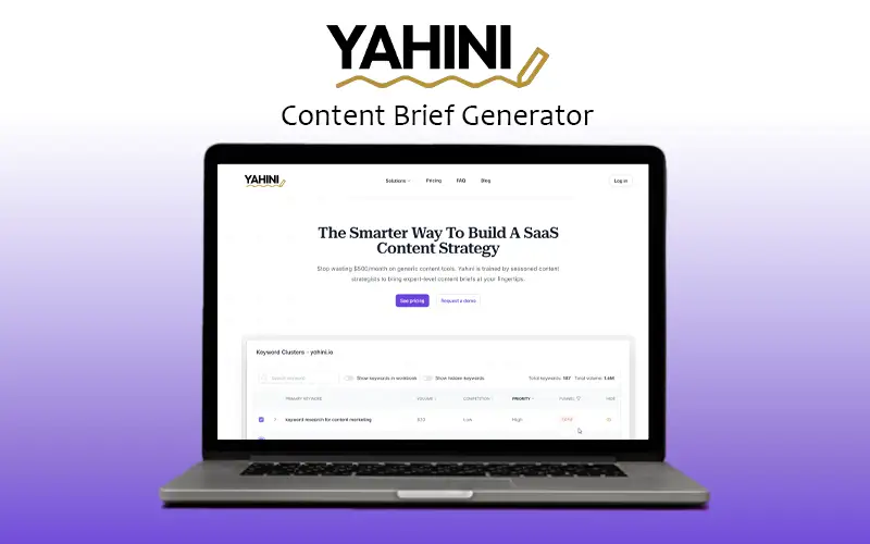 Yahini – Content Brief Generator | Lifetime Access | Tier - 1