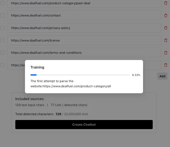 Create chatbot process preview image