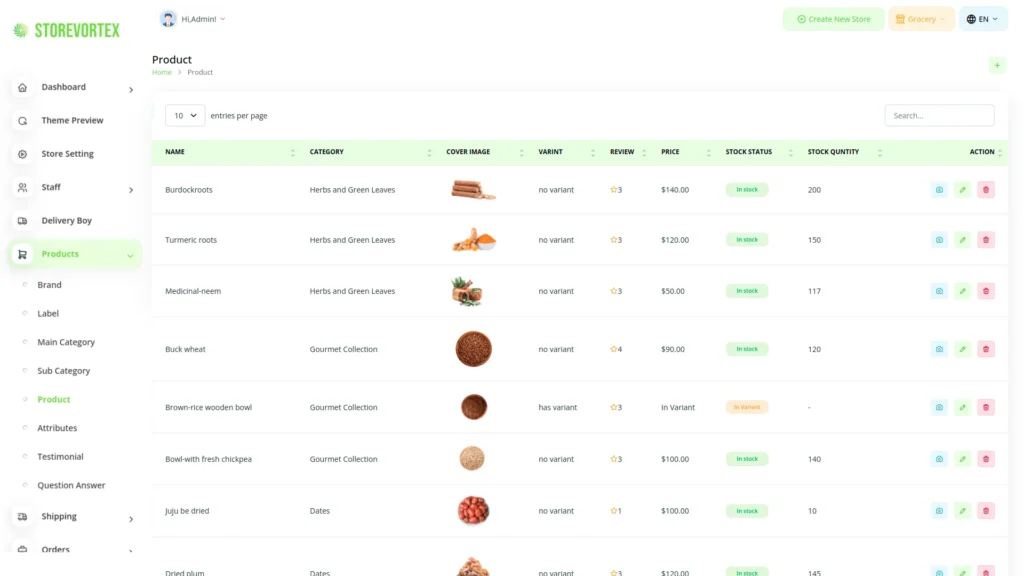Product List Page Preview