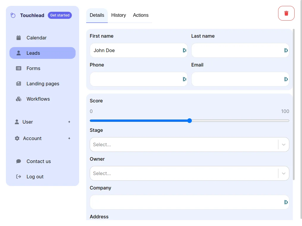 Data Encoding Feature Of TouchLead - All-In-One Marketing Platform