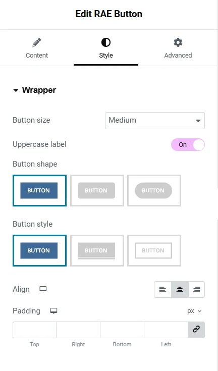 wrapper style button