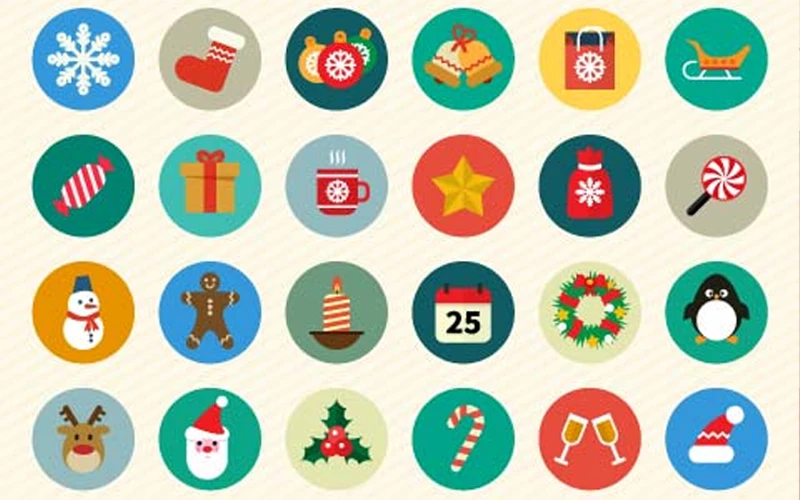 32 Free Christmas Vector Icons