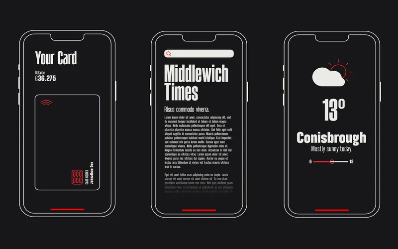 Preview of Aeternus font on a phone mockup