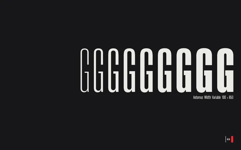 Preview of the Aeternus typeface