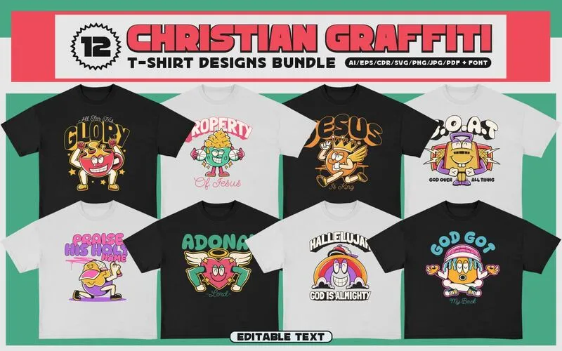 Christian Graffiti Tshirt design