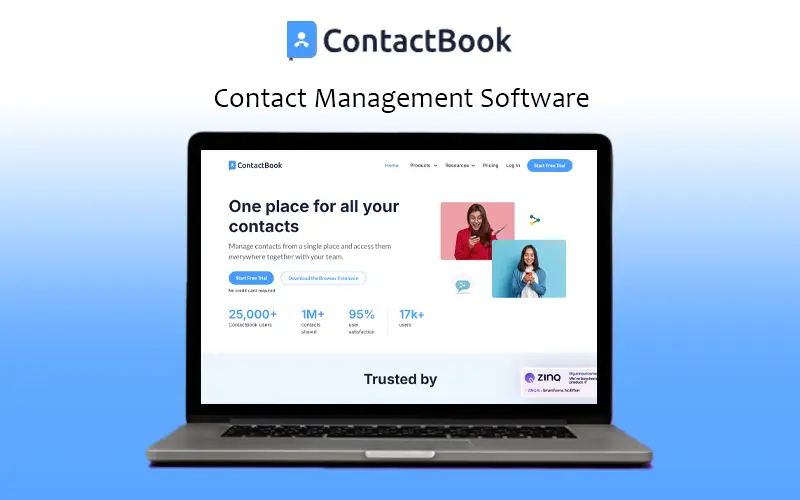 ContactBook - Contact Management Software Feature Image.