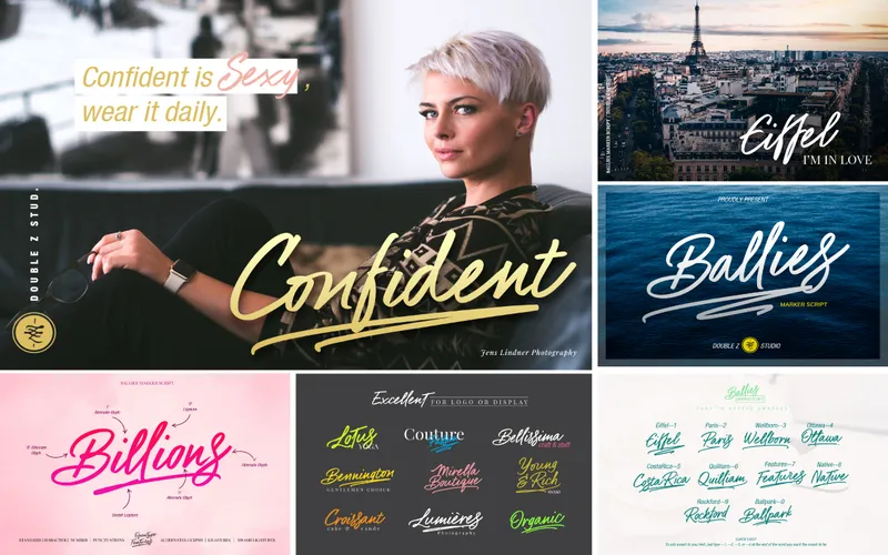 Confident - Crazy font