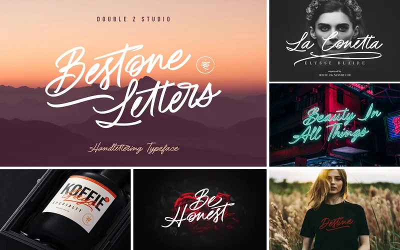 Bestone letters - Crazy font