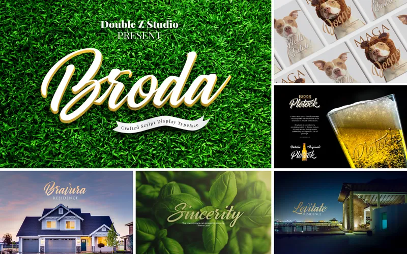 Broda - Crazy font