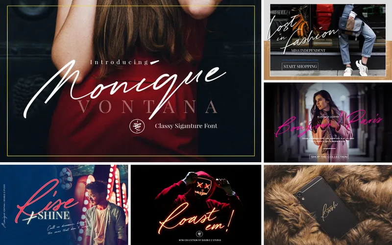 Monique - Crazy font