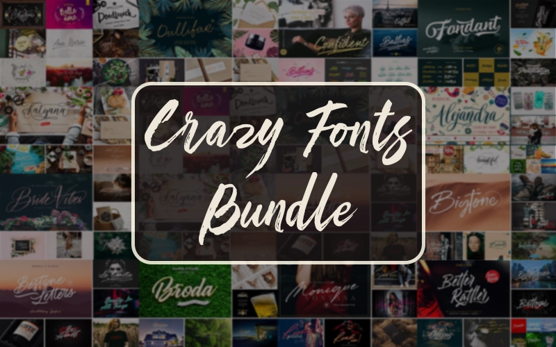 Crazy Fonts collage