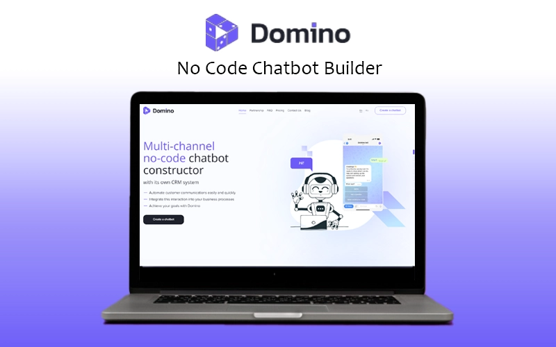 Domino CRM - No Code Chatbot Builder Annual deal Feature Image
