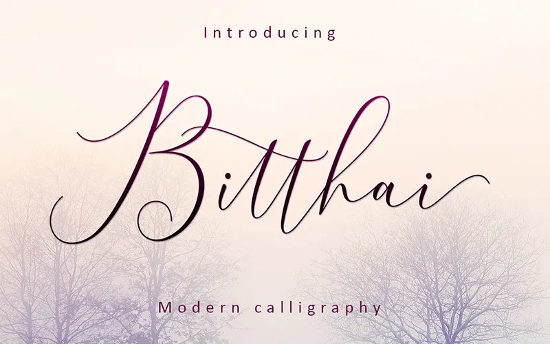 A preview of the Bitthai script included in the bundle