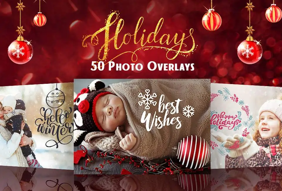 Holiday Photo Overlays banner