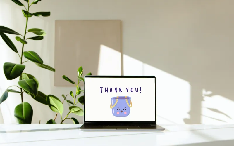Preview of eco clipart on a laptop screen