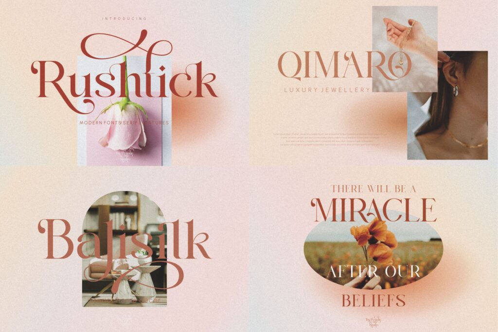 A preview of modern scripts included